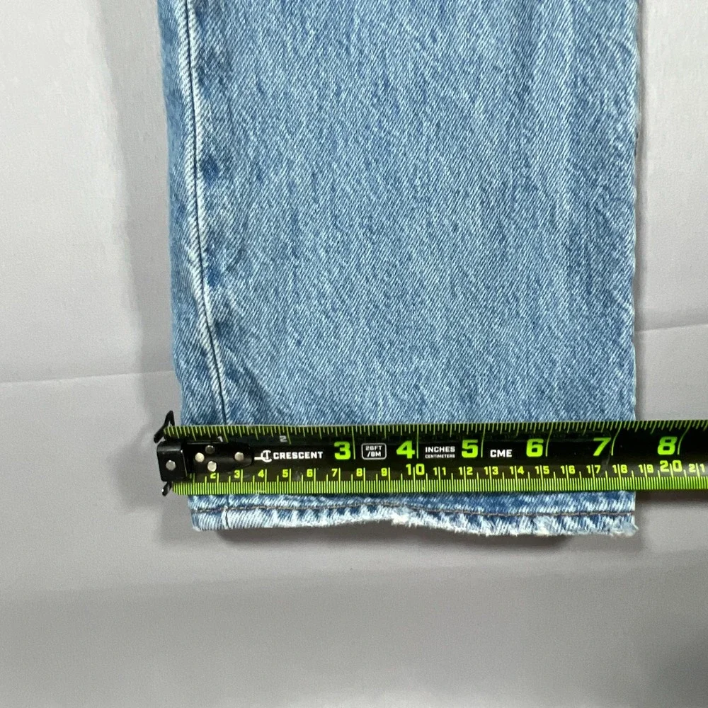 Levi's 501 Jeans Men 30x32 Blue Denim Cotton Medium Wash Distressed Straight Leg